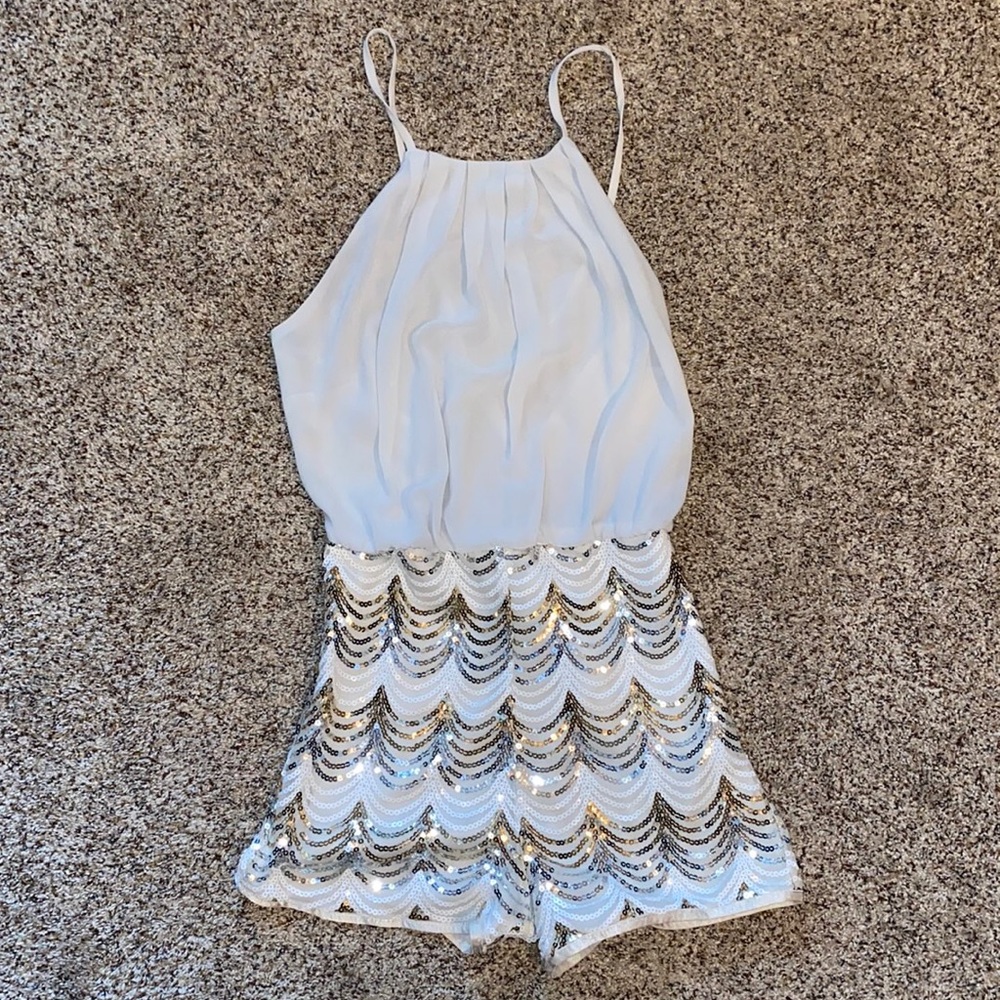 Sequin Dressy Romper